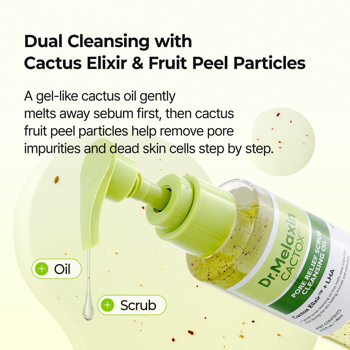 CACTOX Pore Relief Scrub Cleansing Oil